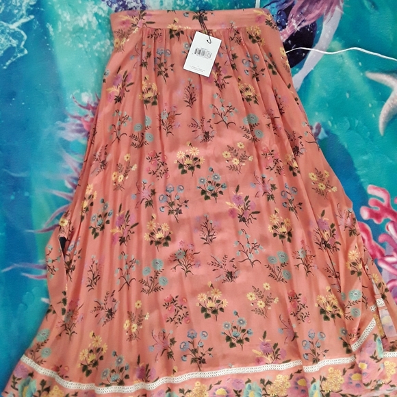 Spell Skirts Spell Gypsy Posey Side Tir Skirt L Nwt Poshmark